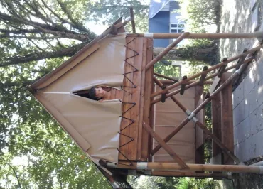 Tente Bivouac dédiée à l'itinérance en vélo - Le Camping Du Parc De Vaux ***