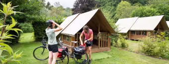 Tente cabane "Accueil Vélo"