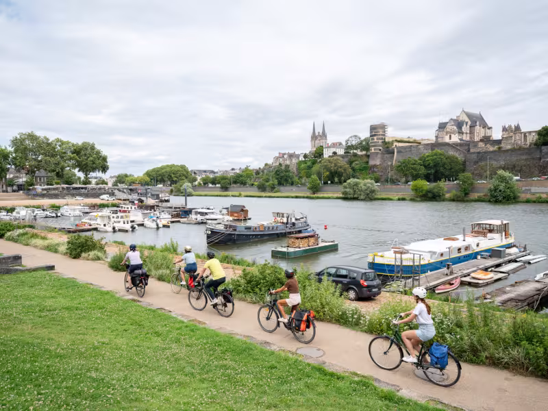 Arrivée à Angers à vélo