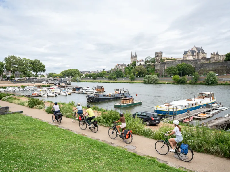 Arrivée à Angers à vélo