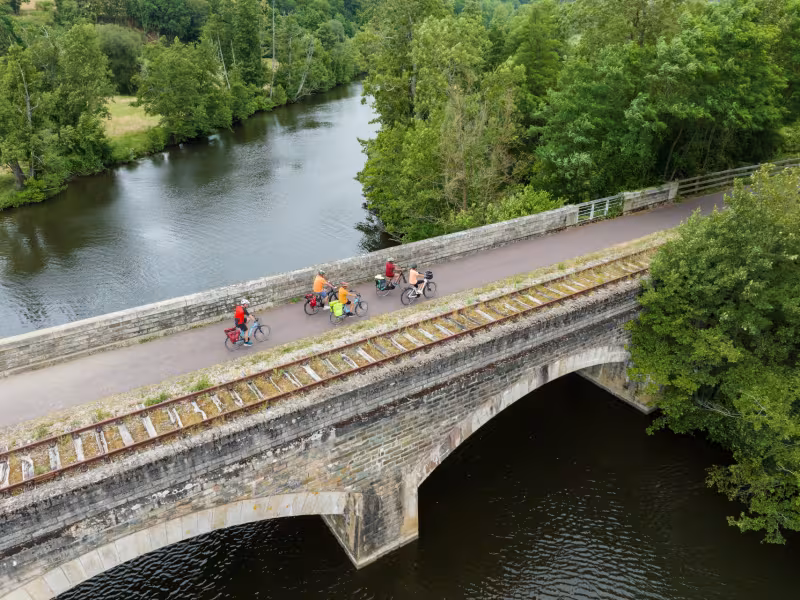 Pont sur la voie verte de Caen à Thury-Harcourt
