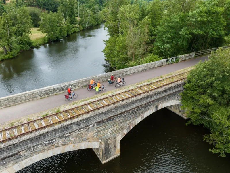 Pont sur la voie verte de Caen à Thury-Harcourt