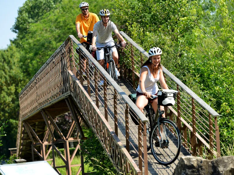 Pont Irleau la Sotterie à vélo