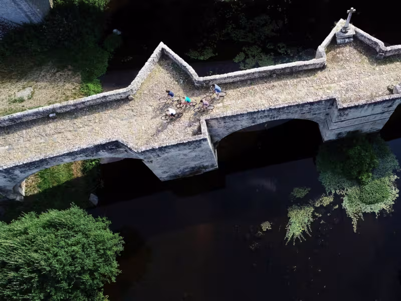 Romanesque bridge over the Thouet at Saint-Généroux