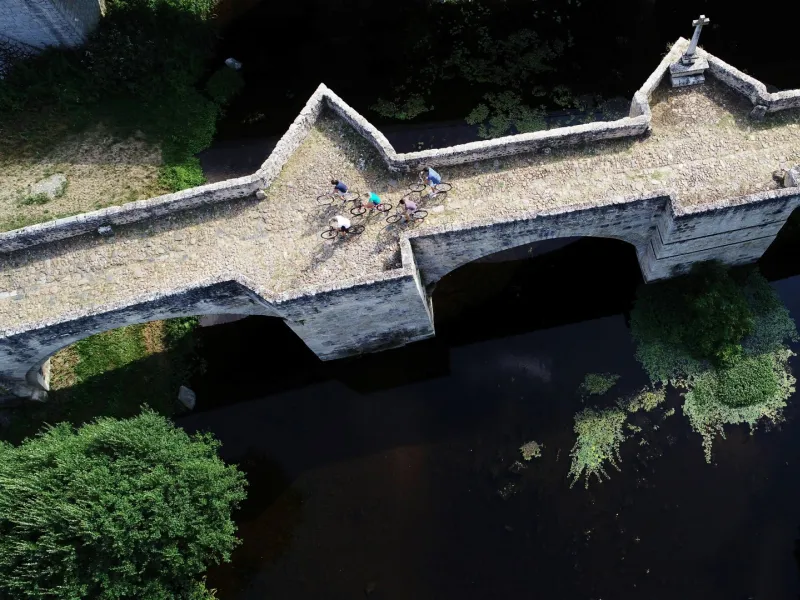 Romanesque bridge over the Thouet at Saint-Généroux