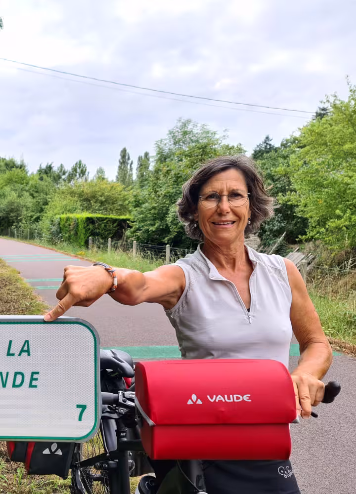 Françoise sur La Vélo Francette