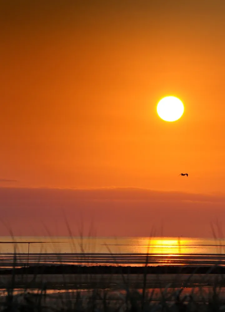Coucher de soleil à Ouistreham