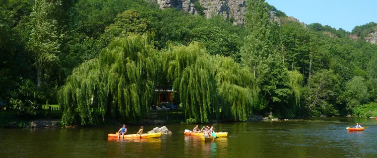 Canoe Kayak sur l'Orne, près de Clécy