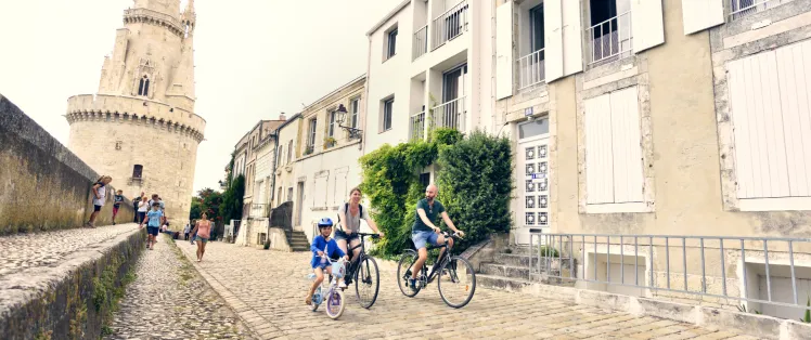 À Vélo dans le centre-ville de La Rochelle