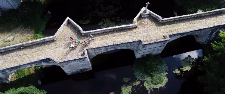 Romanesque bridge over the Thouet at Saint-Généroux