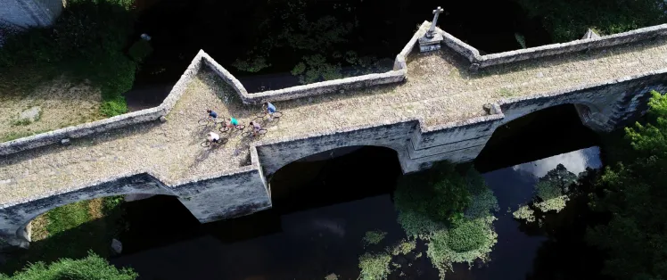 Romanesque bridge over the Thouet at Saint-Généroux