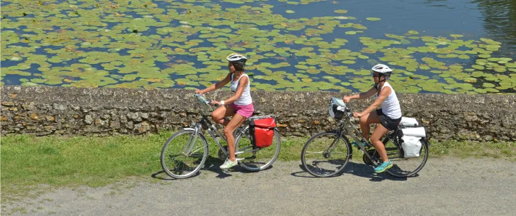 Vélo le long du Thouet vers Montreuil-Bellay