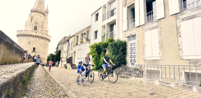 À Vélo dans le centre-ville de La Rochelle