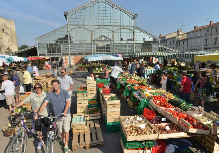 Marché de Niort - La Vélo Francette