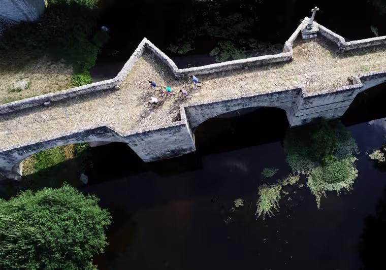 Romanesque bridge over the Thouet at Saint-Généroux