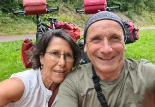 Françoise et Christophe sur La Vélo Francette