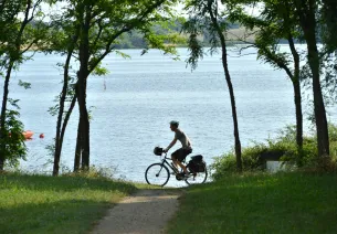 Autour du Lac du Cébron à vélo