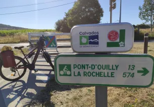 Panneau de La Vélo Francette - Calvados